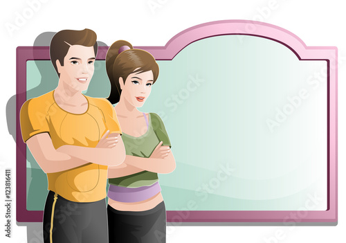 health and fitness / personal trainer and healthy program