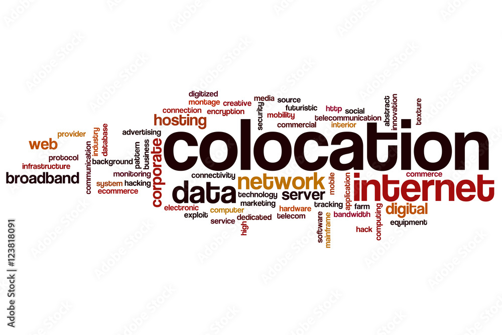Colocation word cloud