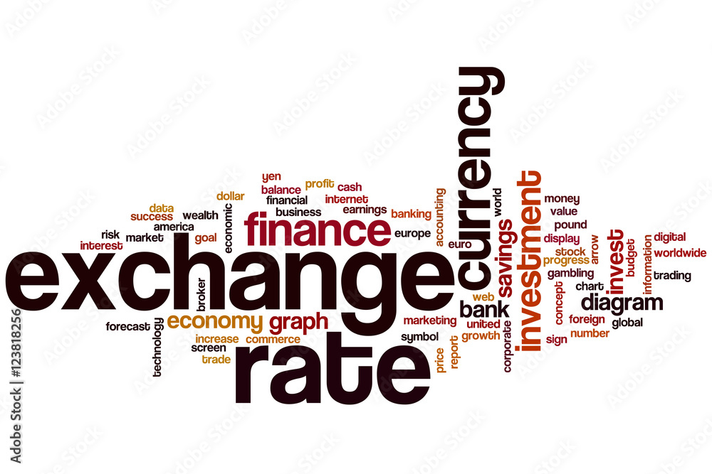 Exchange rate word cloud