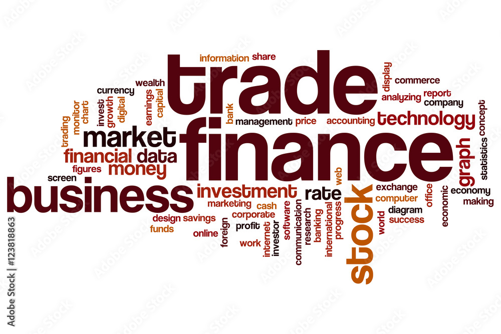 Trade finance word cloud