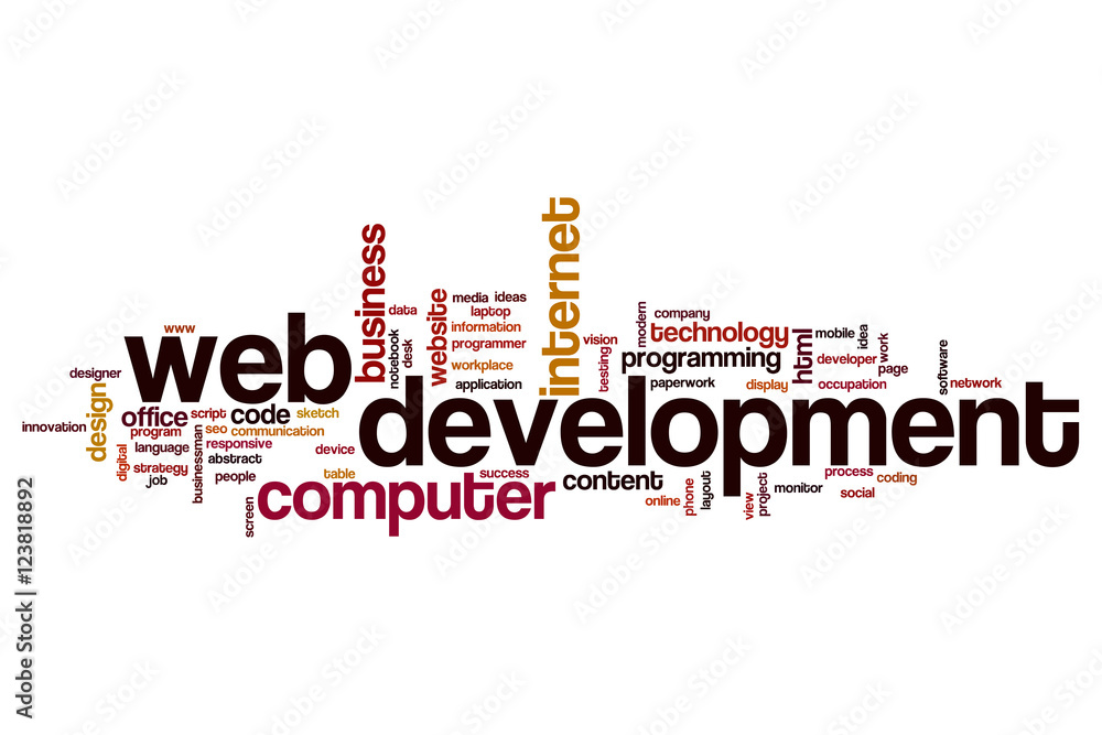 Web development word cloud