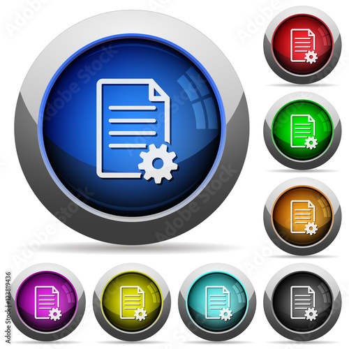 Document setup button set