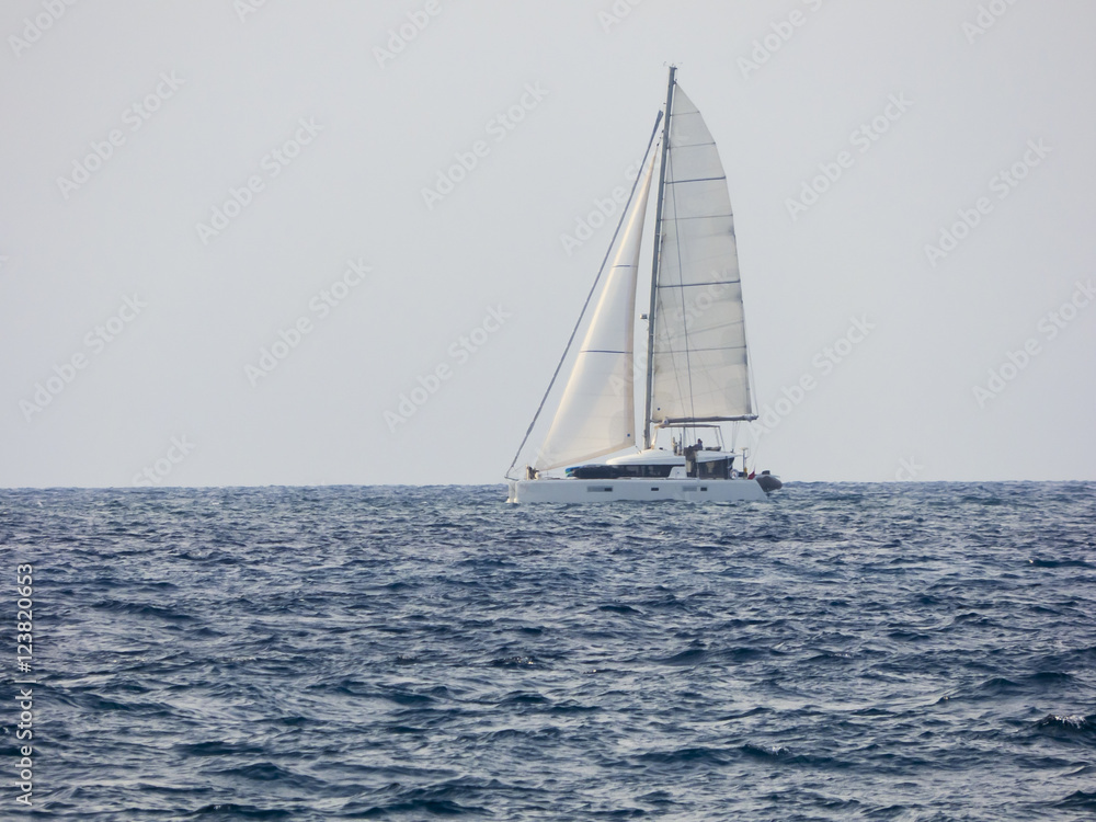 Sailboat on sea