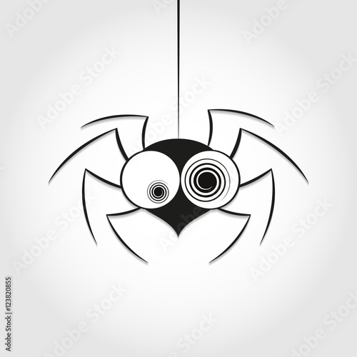 black spider weighs