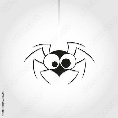 black spider weighs