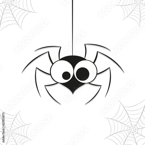 black spider weighs