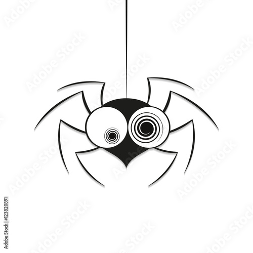 black spider weighs