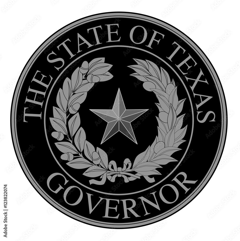 Texas State Governor Seal Stock Vector | Adobe Stock