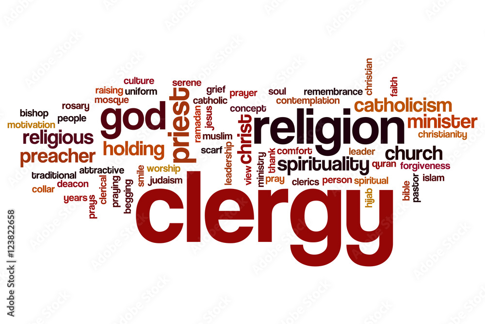 Clergy word cloud