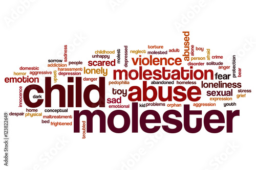 Foto Child molester word cloud