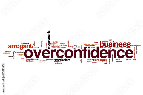 Overconfidence word cloud photo