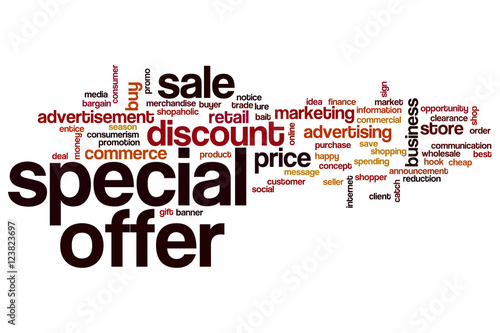 Speccial offer word cloud