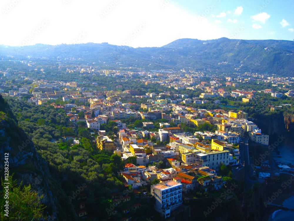 beautiful view of the Sorrento Amalfi Coast Italy