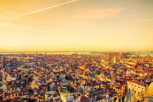 Beautiful panoramic Aerial View of Venice