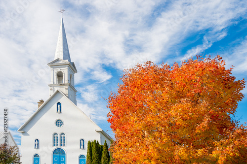 Entrelacs Church in Autumn