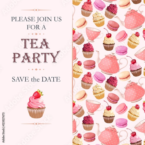 Tea party invitation