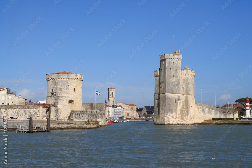 Medieval towers of La Rochelle, France