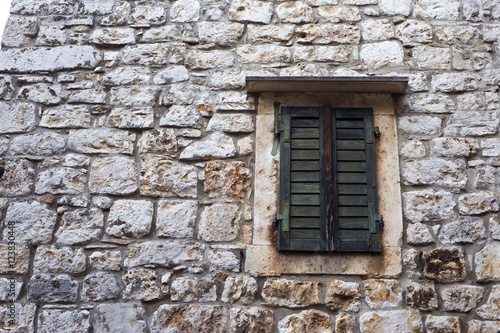 Old window in Stari grad, Hvar island - Croatia
