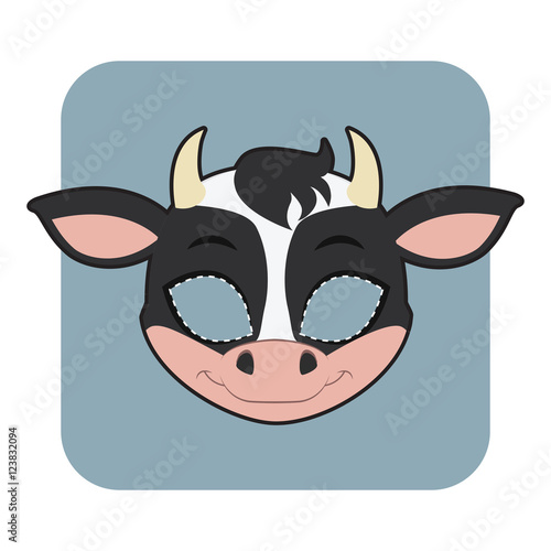 Cow mask for Halloween and other festivities