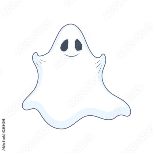 Cute friendly Halloween ghost