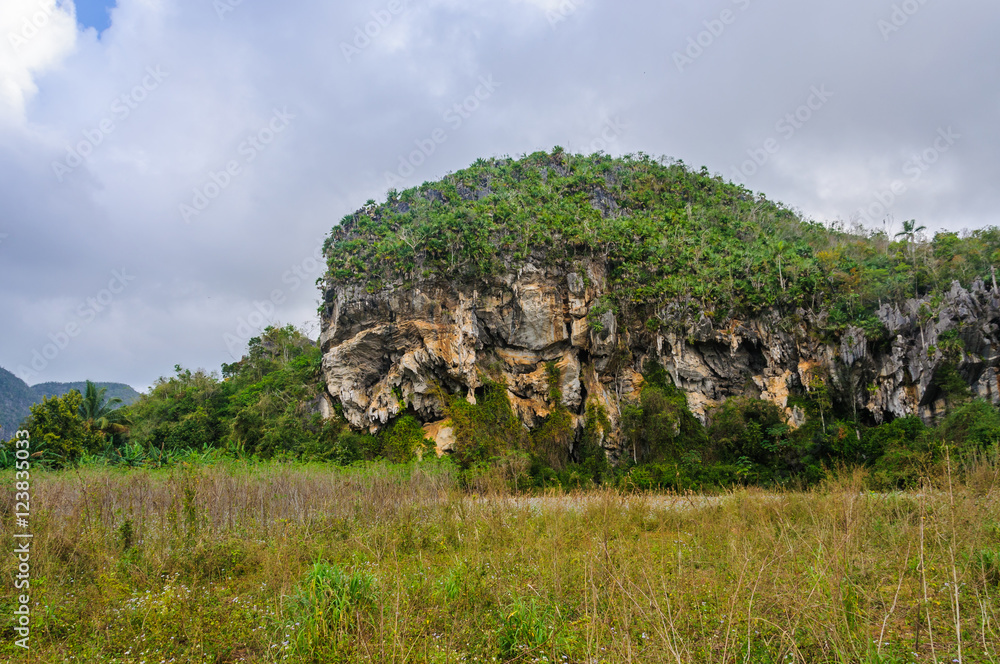 Rock formations in Vinales Valley, Cuba