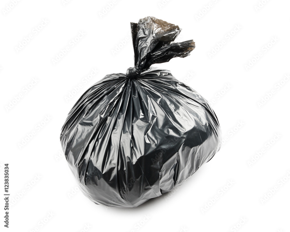 Black garbage bag Black garbage bag