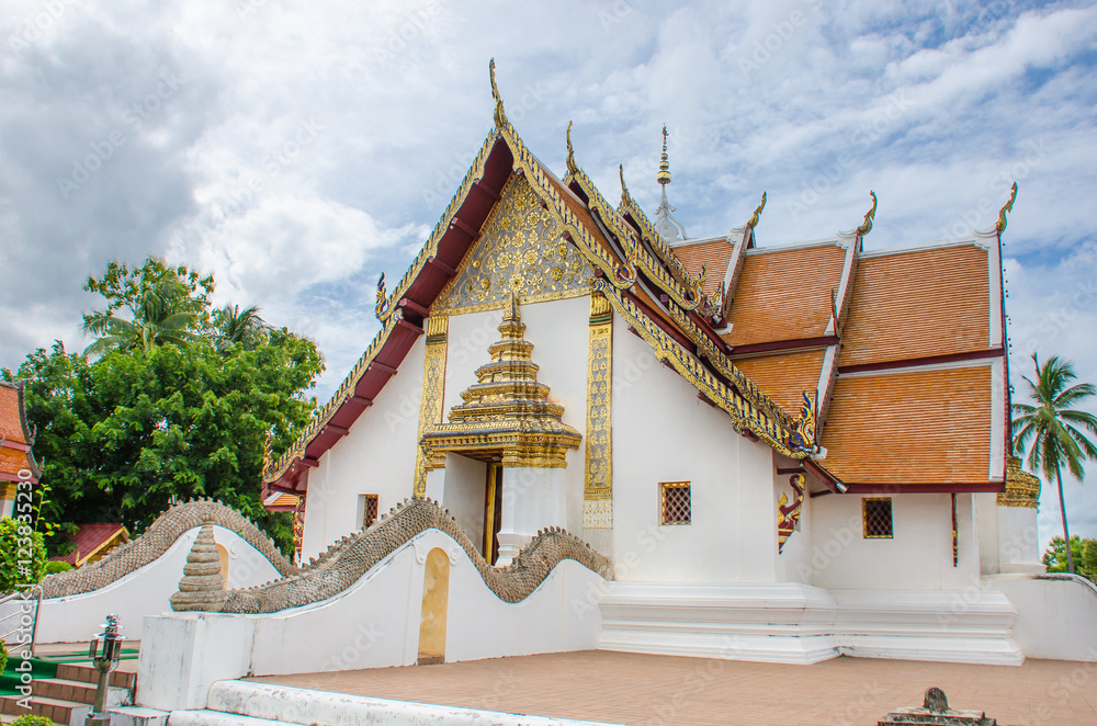 Fototapeta premium Wat Phumin temple lanna style. Nan province, Thailand