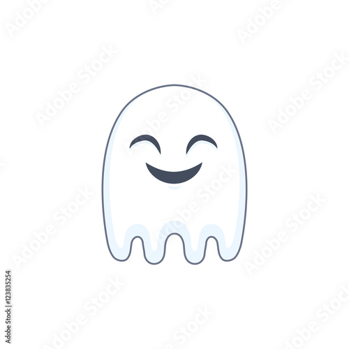 Halloween ghost laughing illustration