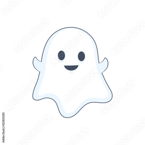 Happy Halloween ghost illustration