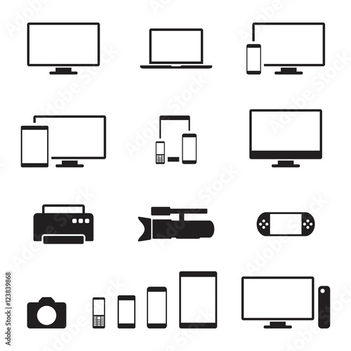 Communication device icons