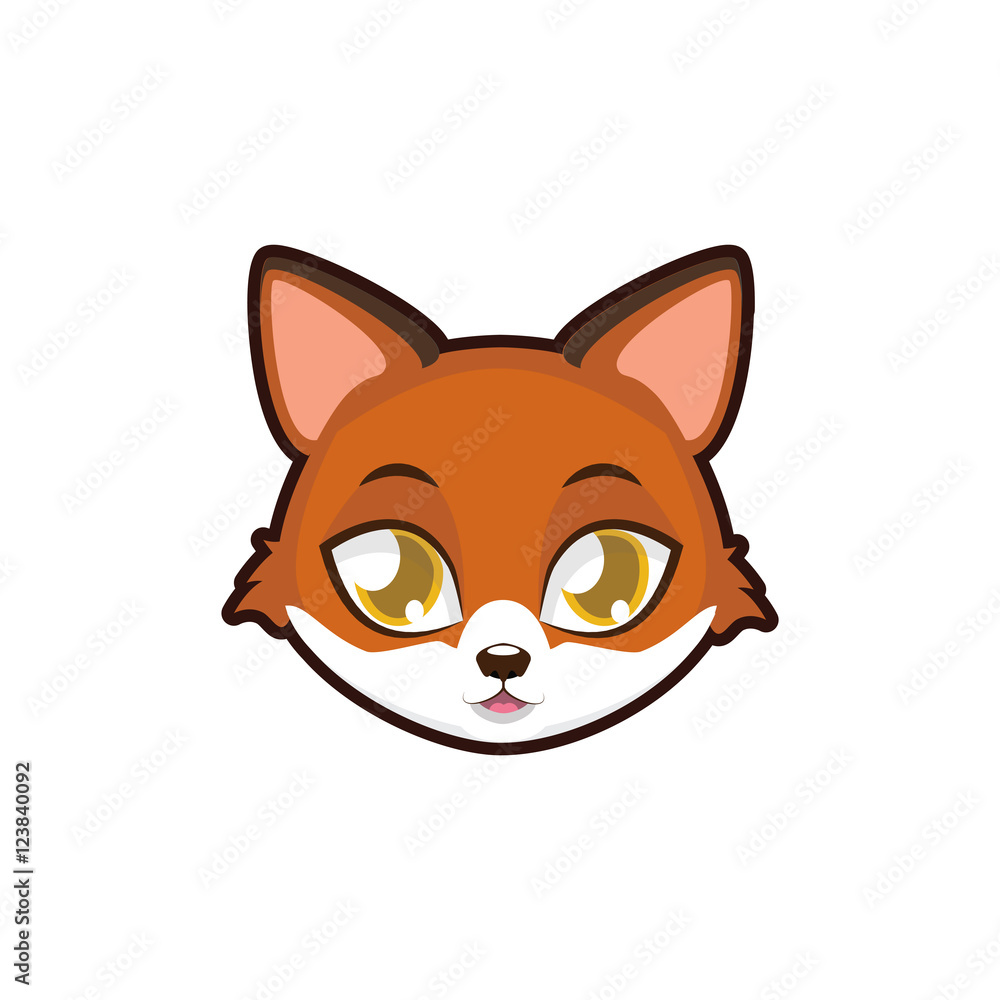 Fox portrait illustration Fox portrait illustration