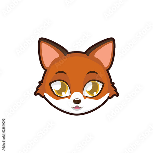 Fox portrait illustration