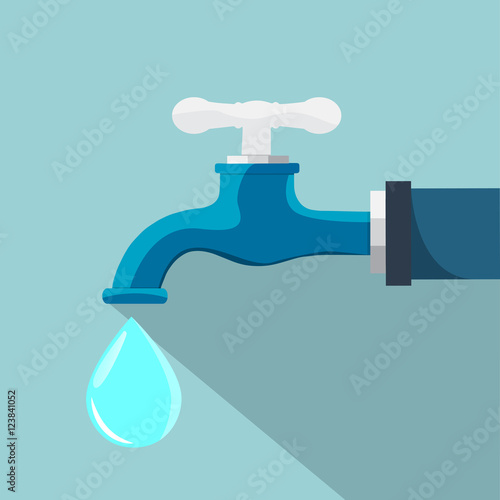Water tap - vector illustration