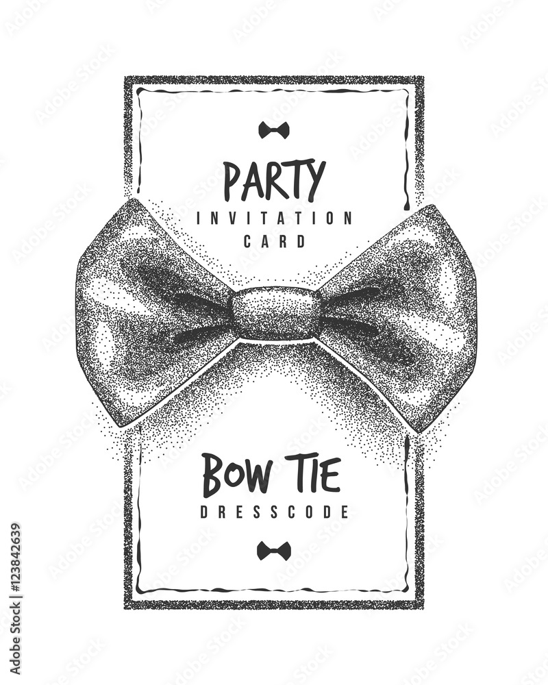 Black and white dress code invitation deals