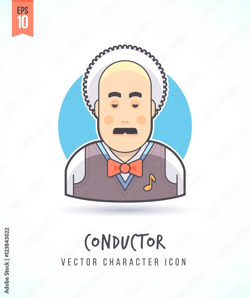 Man in illustration People lifestyle and occupation Colorful and stylish flat vector character icon