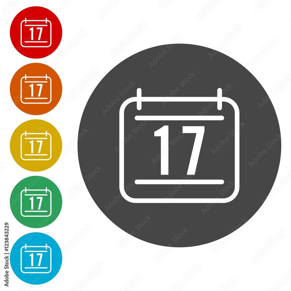 Calendar. Single flat icon on the circle. Vector illustration Calendar. Single flat icon on the circle. Vector illustration