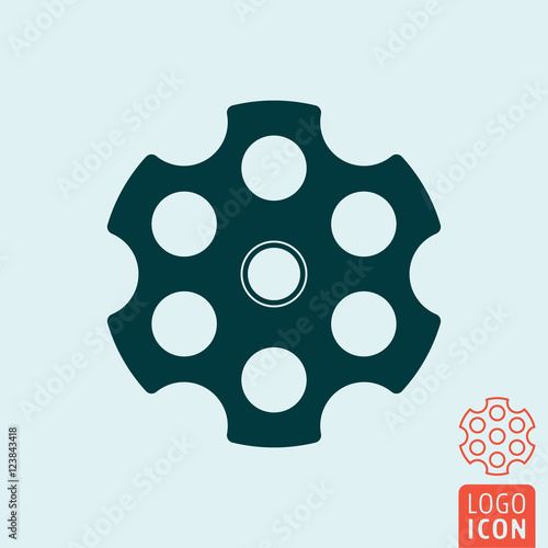 Revolver cylinder icon