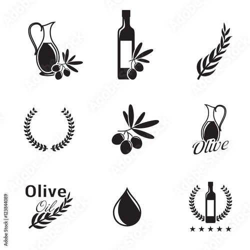 Olive oil icons
