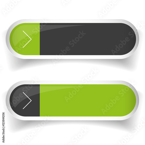 Empty Web Button set vector