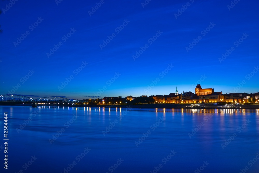 Fototapeta premium Torun city night view