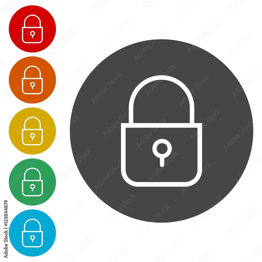 Lock sign icon. Locker symbol Lock sign icon. Locker symbol