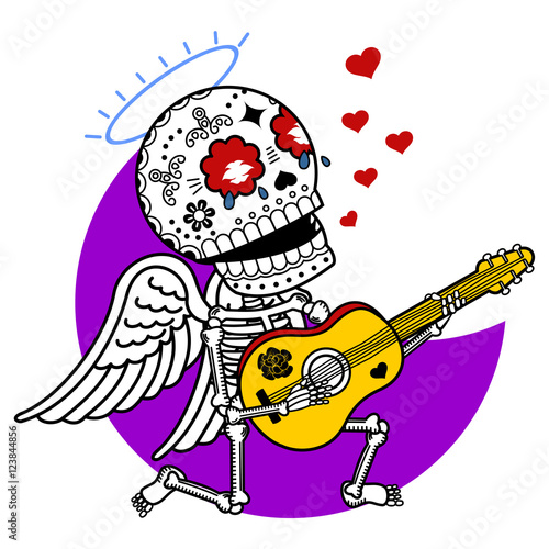 Vector illustration of skeletons
