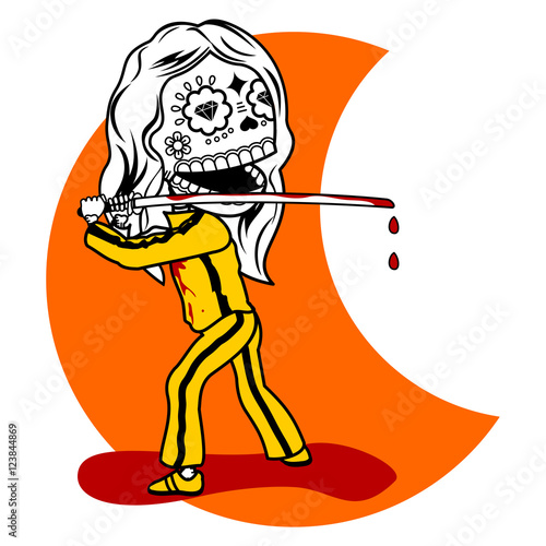 Vector illustration of skeletons