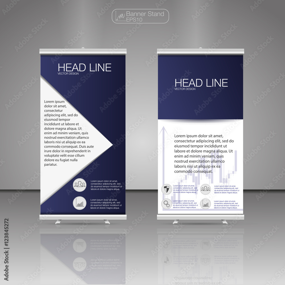 Roll up banner stand. Vector. Business brochure flyer design.Business brochure flyer. Roll up banner stand. Vector. Business brochure flyer design.Business brochure flyer.