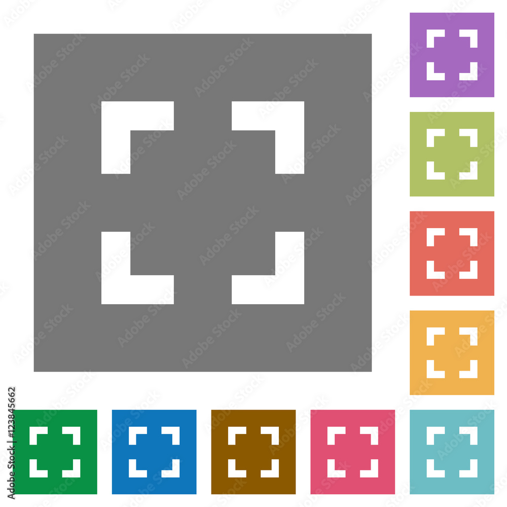 Selector tool square flat icons Selector tool square flat icons