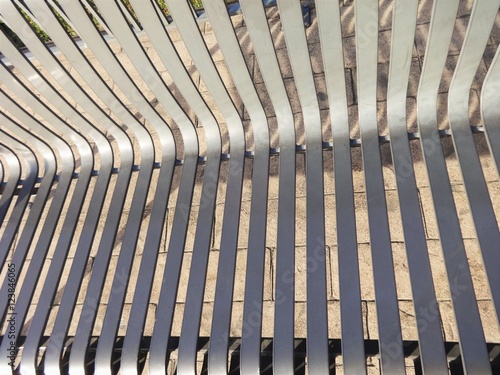 Steel bench texture