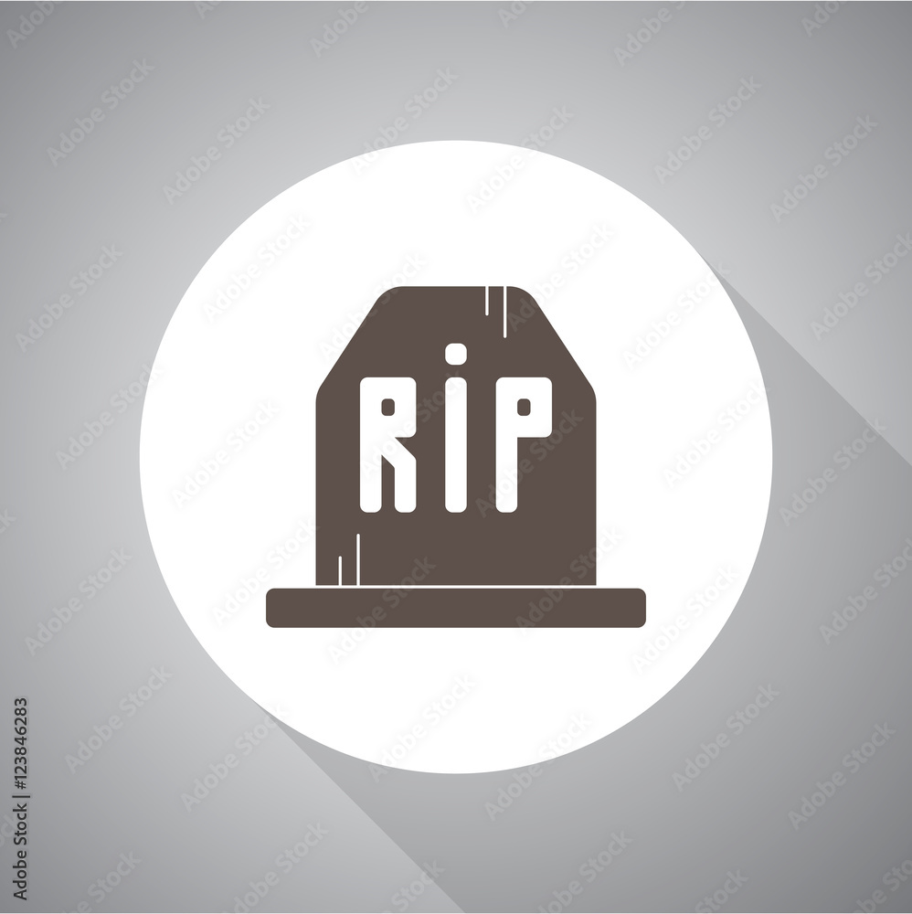 Simple grave flat design. Vector illustration, halloween. Simple grave flat design. Vector illustration, halloween.
