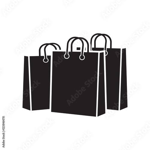 shopping bag - vector icon