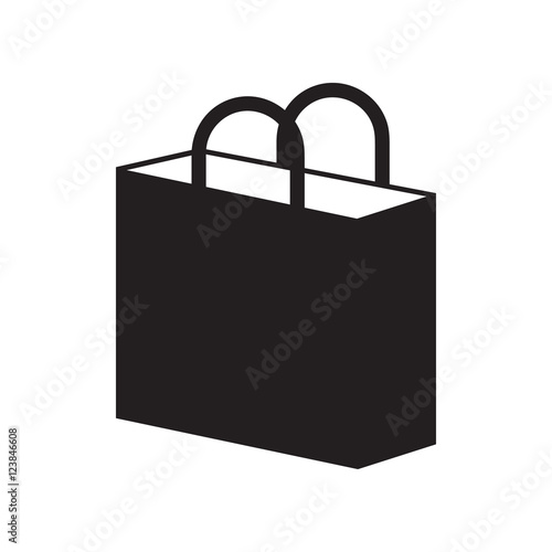 shopping bag - vector icon