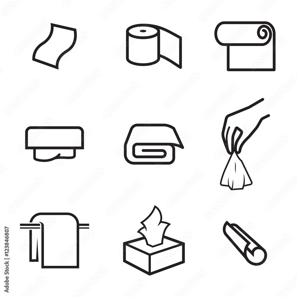 Towels and Napkins icons